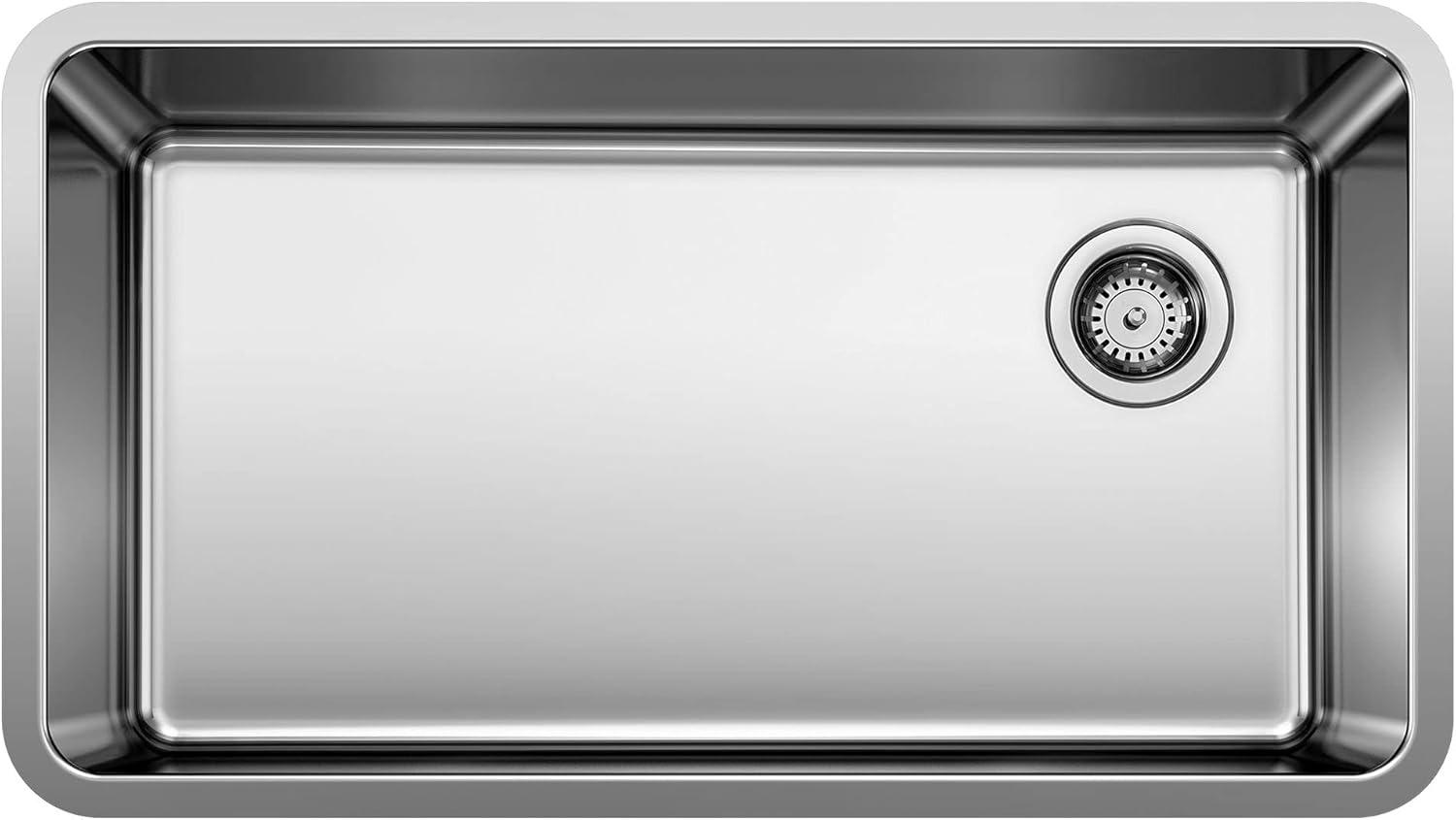 Formera 33" L x 18'' W Single Bowl Stainless Steel Undermount Kitchen Sink