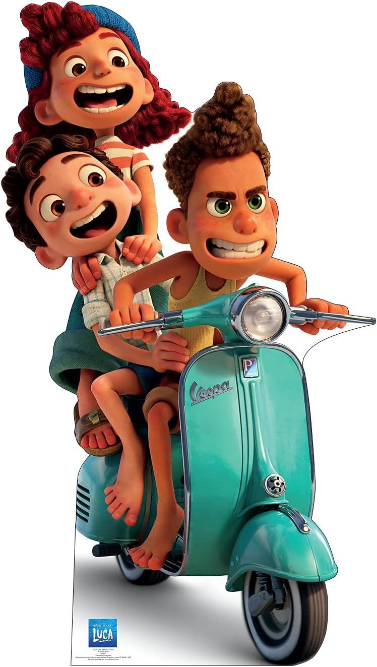 68 x 38 in. Luca, Alberto & Giulia Cardboard Cutout, Disney - Pixar Luca