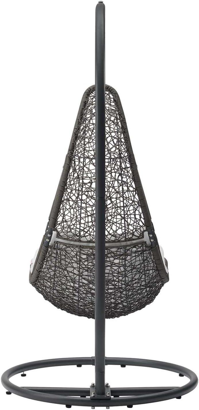 Modway Abate Wicker Rattan Outdoor Patio Swing Chair