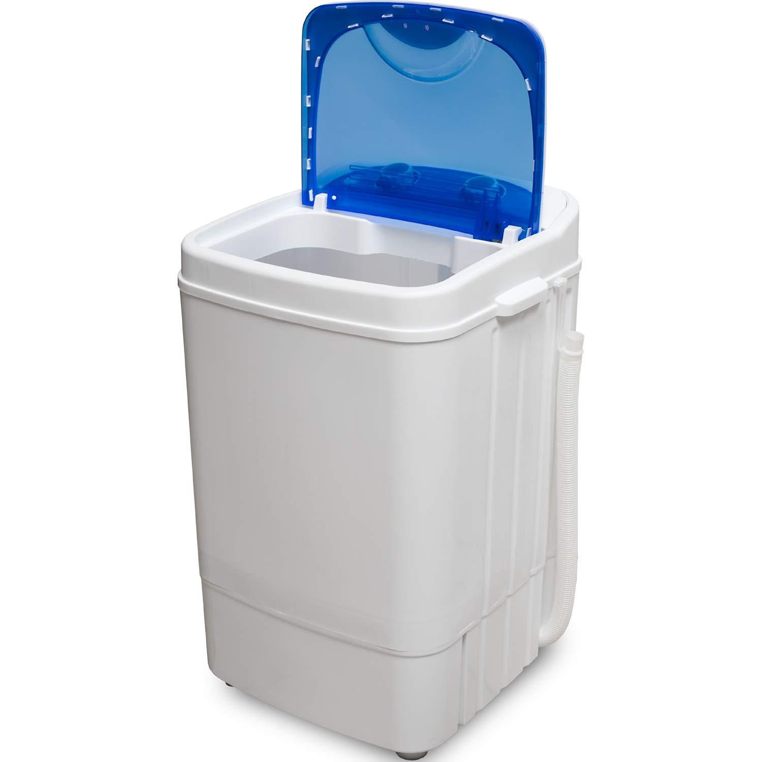 Deco Home Portable Washing Machine for Apartments, Dorms, and Tiny House with 8.8 lb Capacity, 250W Power, Wash and Spin Cycles, Includes Drainage Hose