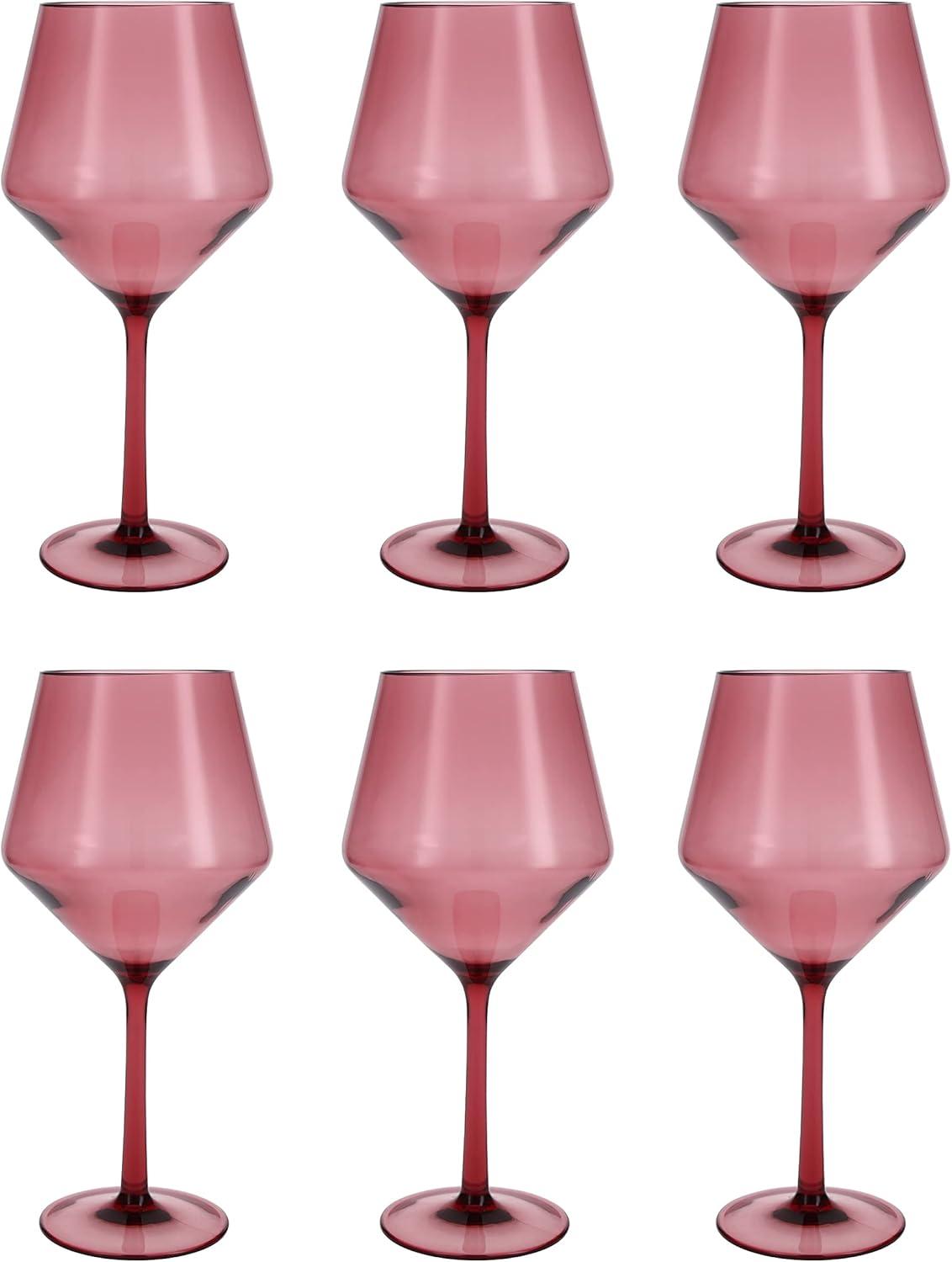 Fortessa Sole Outdoor Shatter Resistant BPA Free Premium Copolyester Plastic Drinkware 6 Pack, Yellow Sun, Sauvignon Blanc Glass (Set of 6)