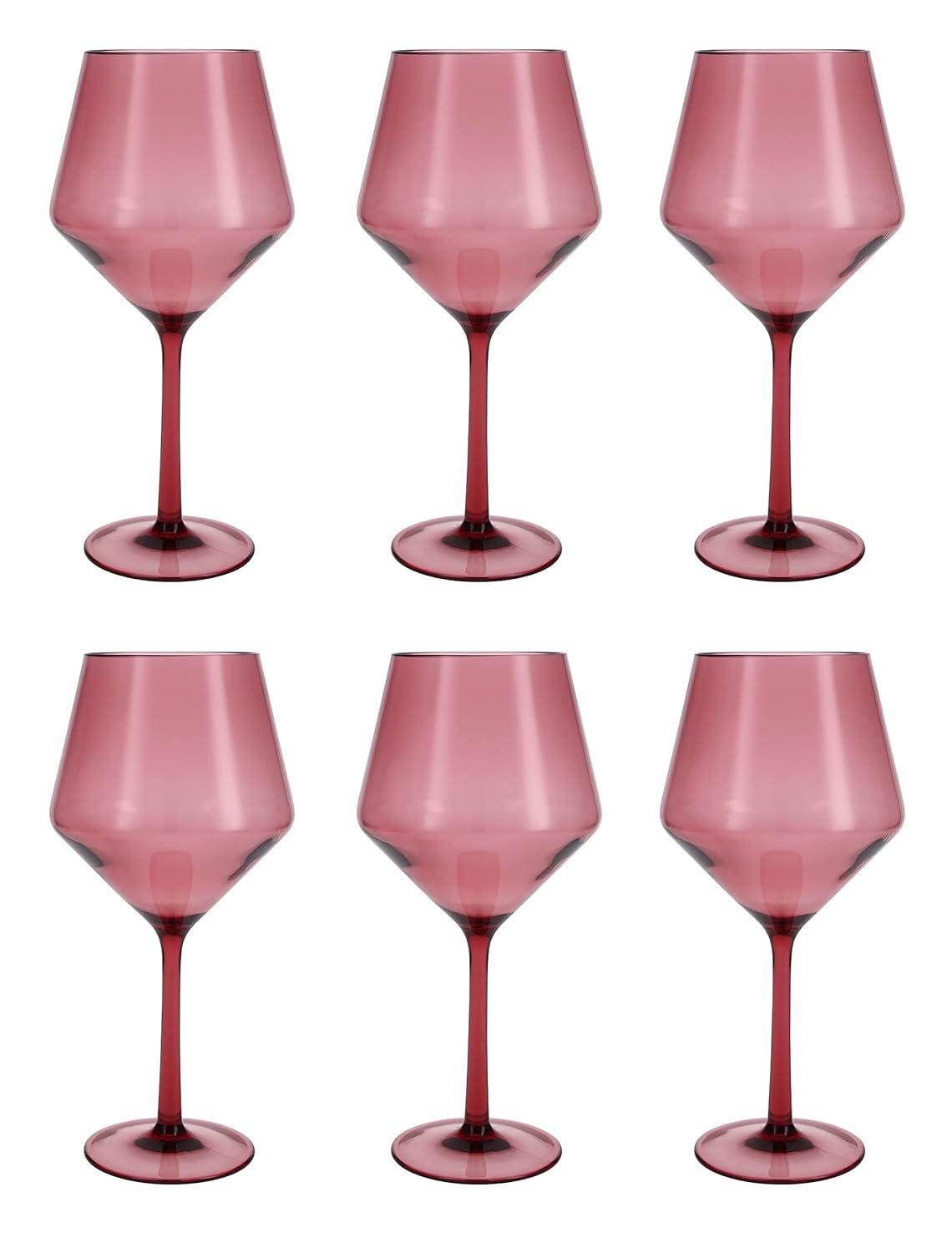 Fortessa Sole Outdoor Shatter Resistant BPA Free Premium Copolyester Plastic Drinkware 6 Pack, Yellow Sun, Sauvignon Blanc Glass (Set of 6)