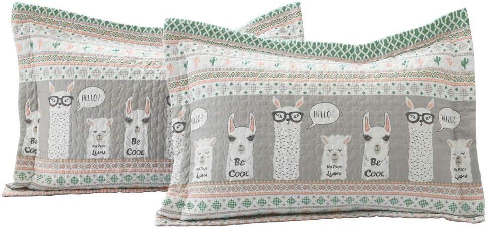 Llama Stripe 6 - Piece Quilt Set