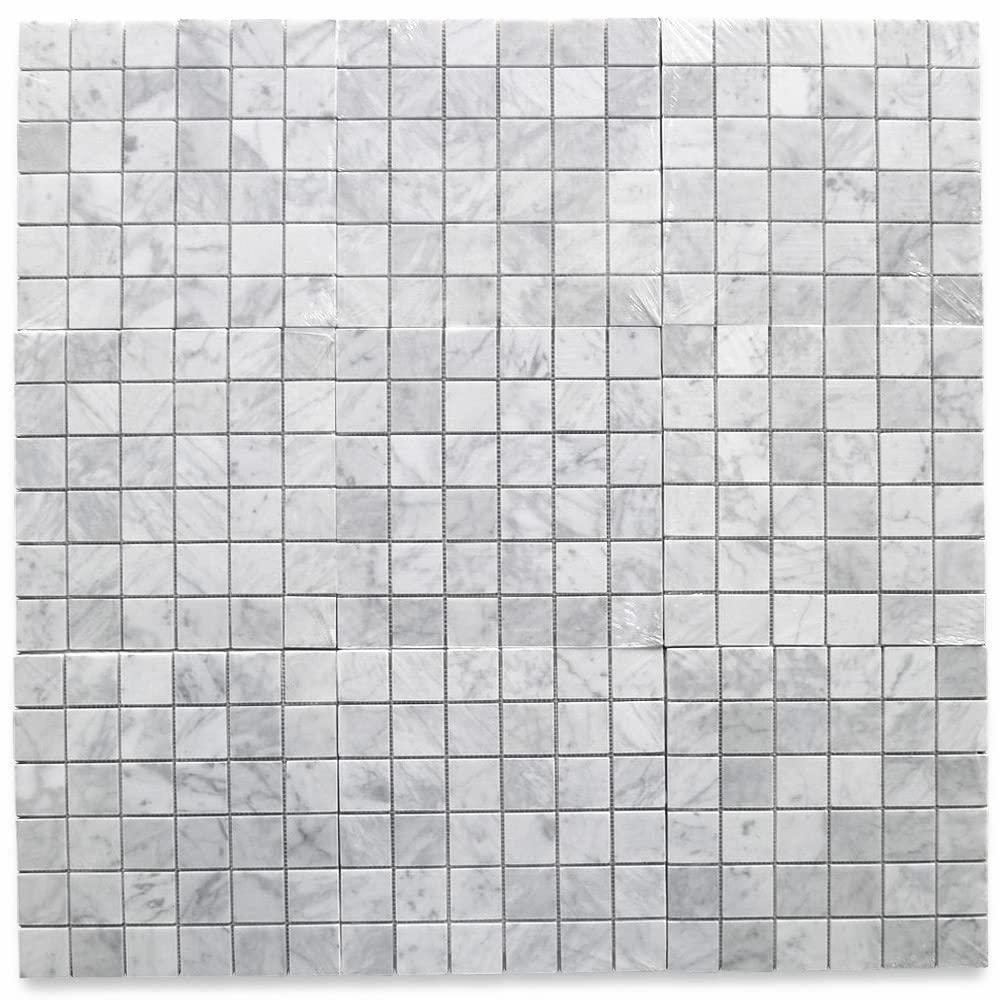 12" x 12" Marble Grid Mosaic Wall & Floor Tile