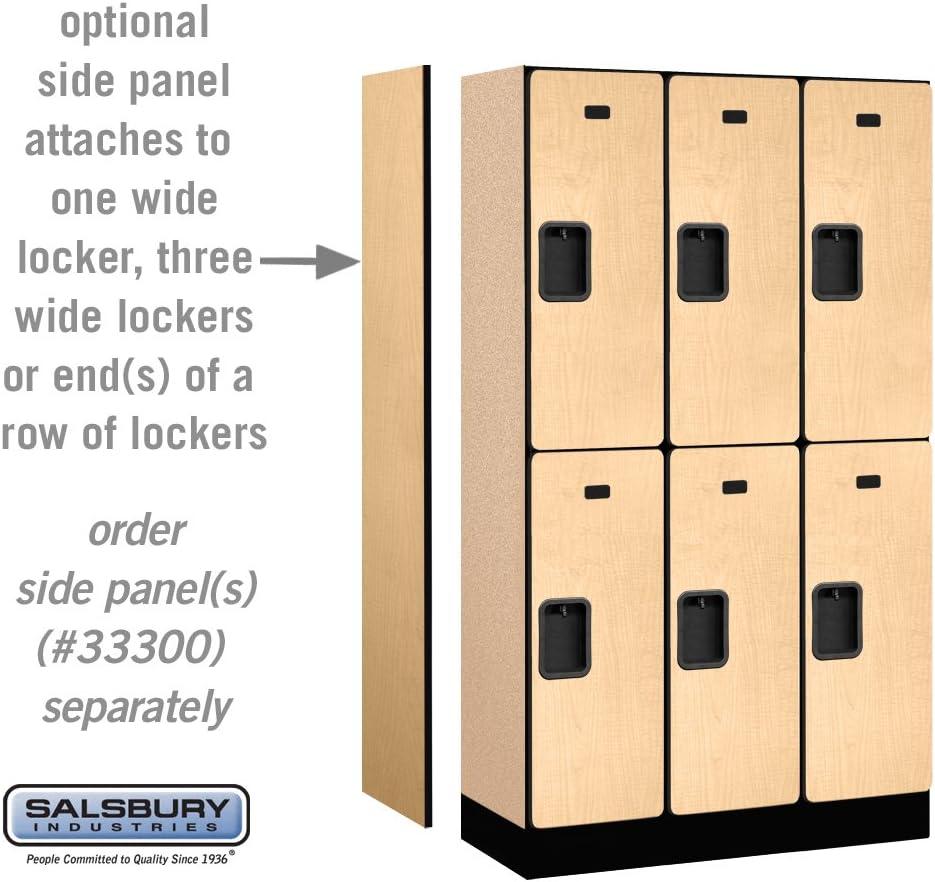 Maple Double Tier Lockable Wood Locker Unit