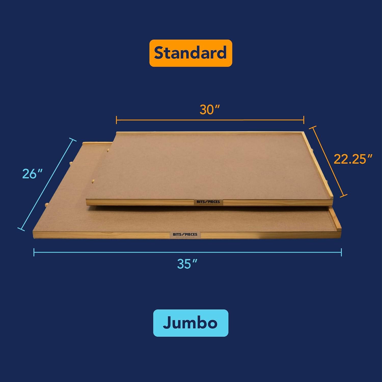 Bits And Pieces Standard 1000 Piece Puzzle Plateau w/ Storage Drawers, 30"