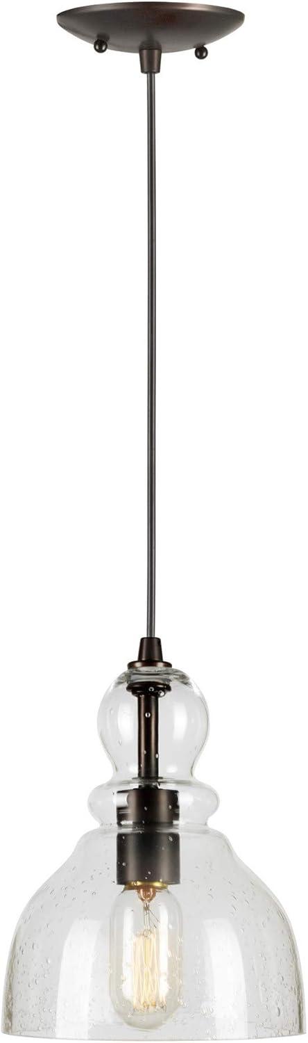 Forte Lighting 2678-01 1 Light 7" Wide Mini Pendant - Bronze