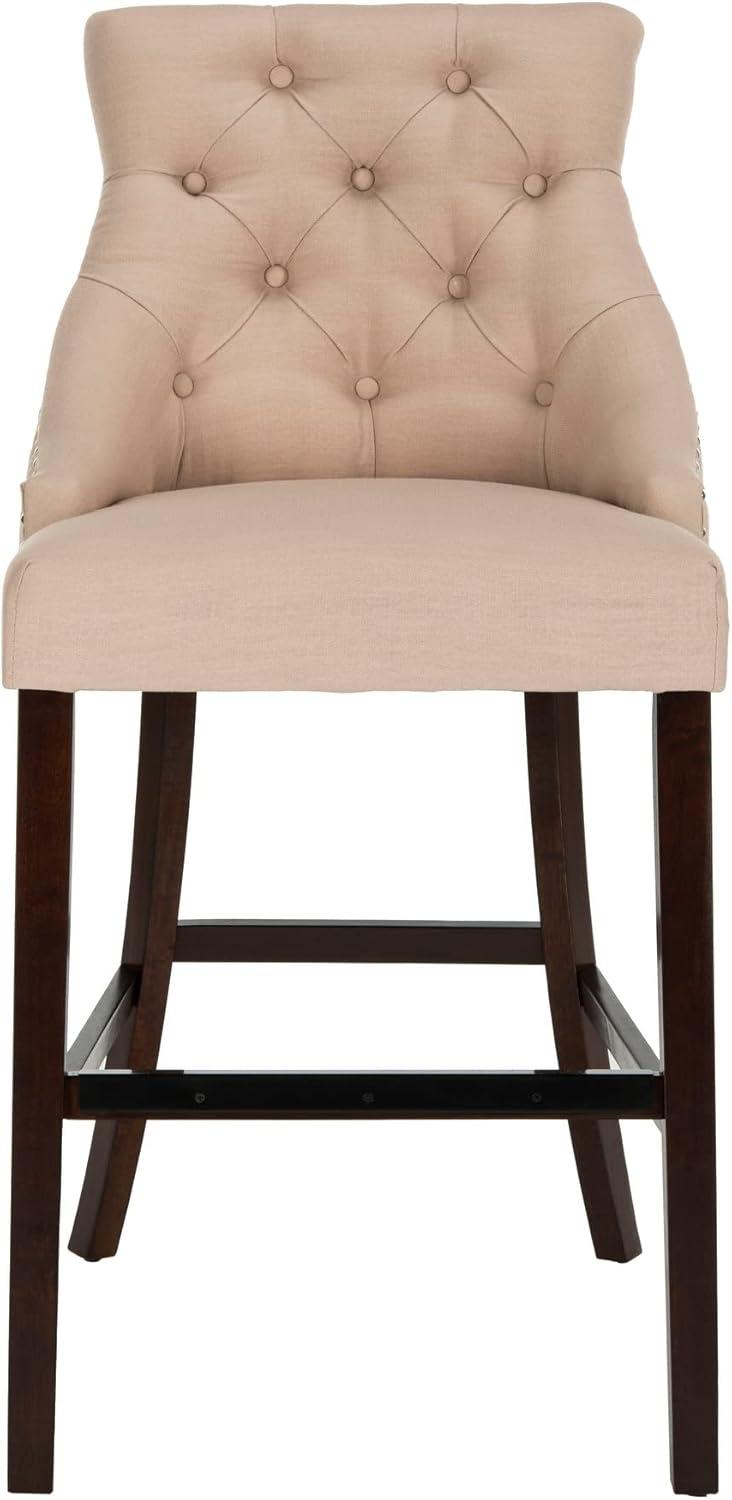 Safavieh Eleni Tufted Wing Back Bar Stool | Wayfair