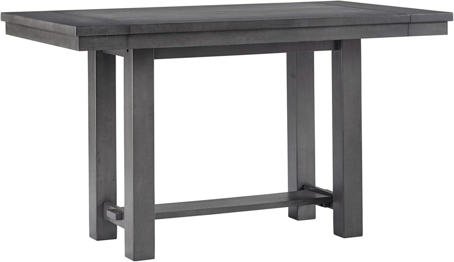 Ashley Furniture Myshanna Extension Wood Counter Height Dining Table in Gray