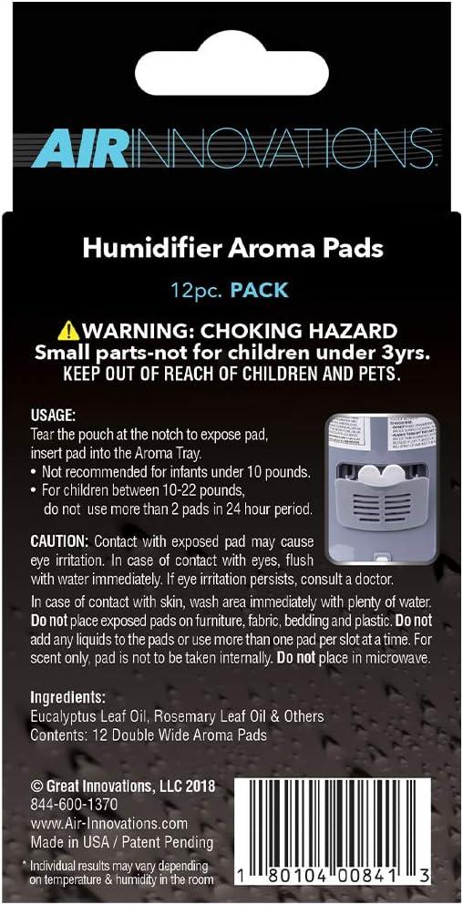 Air Innovations 12 Pack Essential Oil Humidifier Aromatherapy Refill, Eucalyptus
