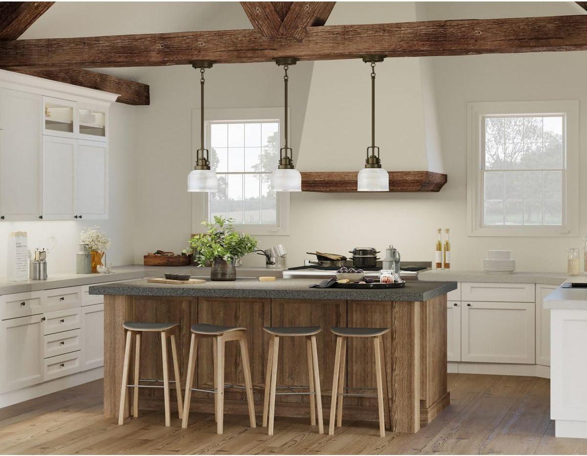Progress Lighting Archie 1-Light Mini-Pendant, Polished Chrome, Prismatic Glass Shade