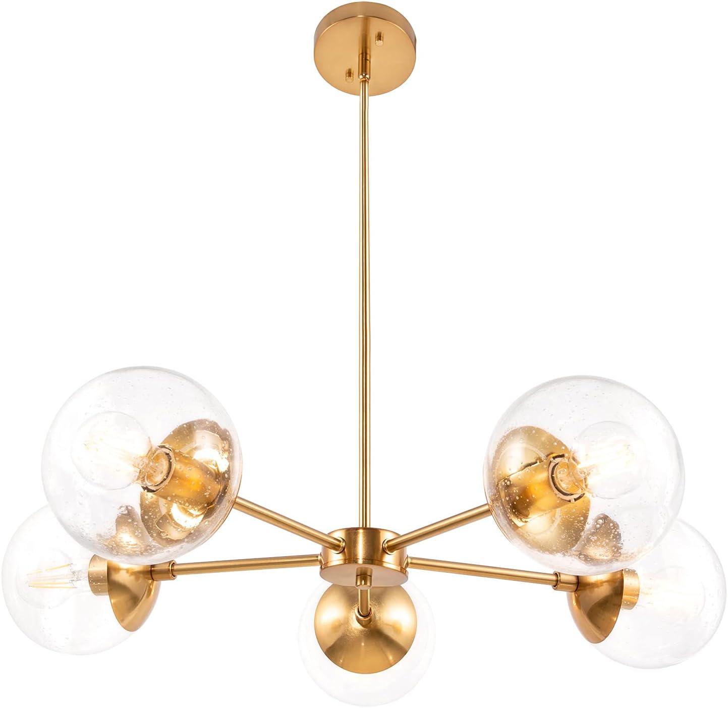 Design House Gracelyn Chandelier in Satin Gold, 5-Light