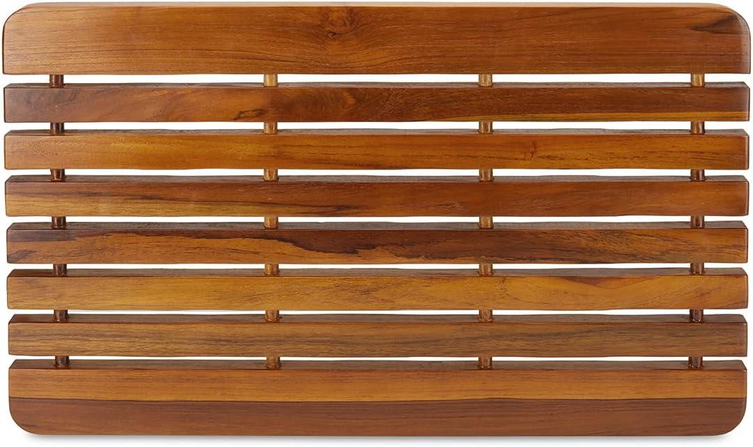 Indonesian Teak 24 Inch Non-Slip Shower Mat