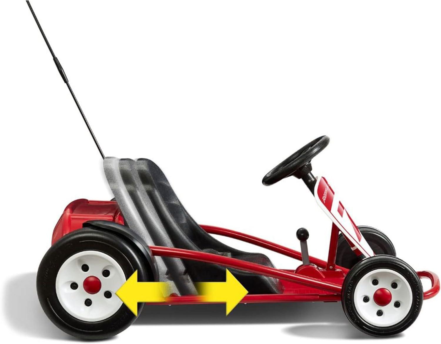 Radio Flyer Ultimate Go-Kart Kids Ride-On Toy, 24 Volts, Outdoor Fun with 3 Speed Settings and Automatic Braking, Pink