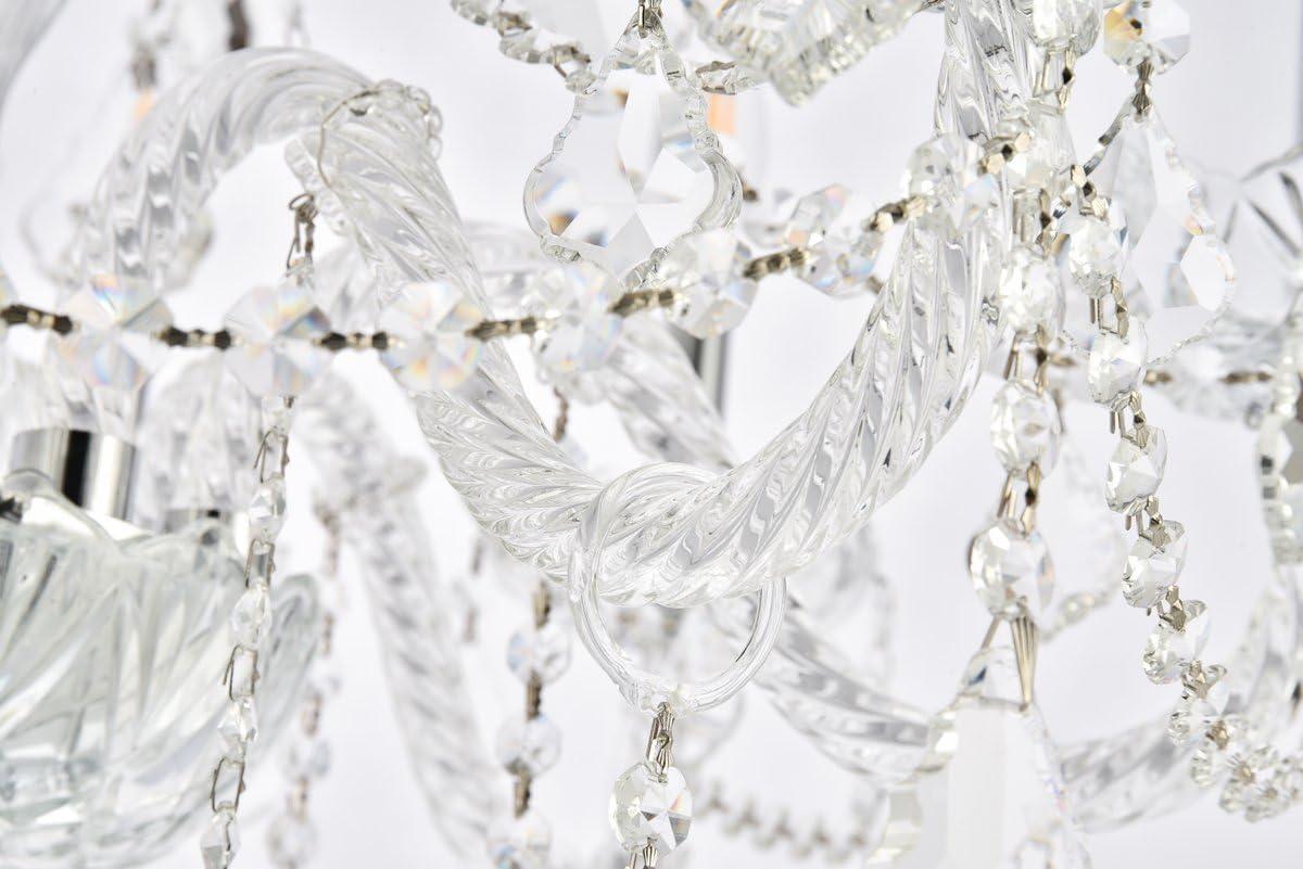 Elegant Lighting Giselle 28" 12 Light Royal Crystal Chandelier