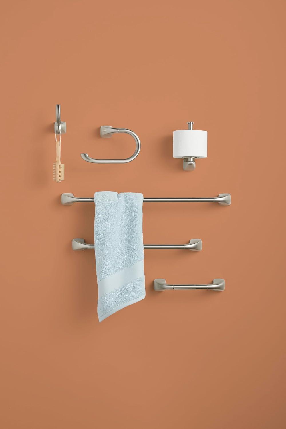 Gerber Gilde 18 in. Bathroom Towel Bar, Wall Mounted Metal Towel Holder, Includes Mounting Hardware and Template, Durable and Corrosion Resistant Finish, Modern Towel Rack Bath Accessory