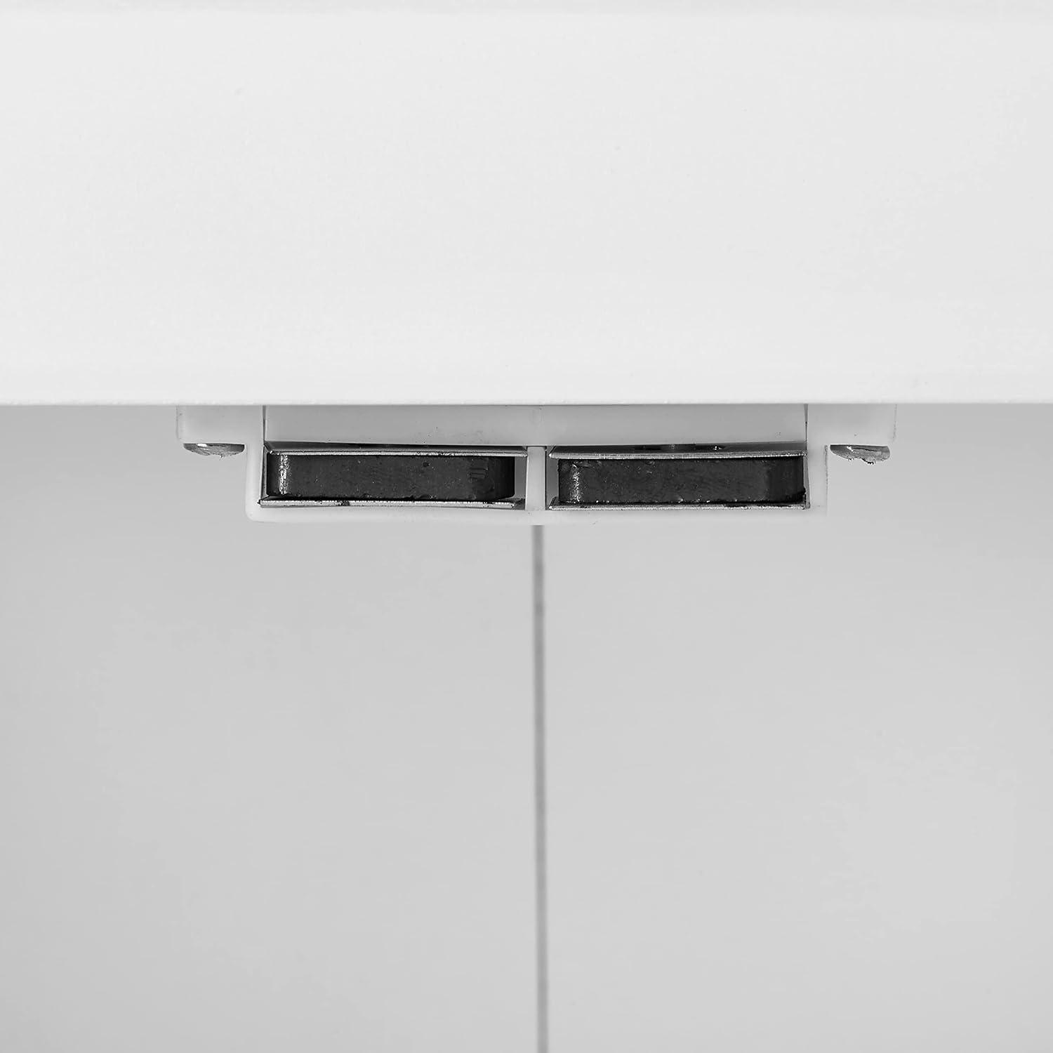Savannah Wall Cabinet White - Crosley: Adjustable Shelves, MDF, Universal Storage, 22x26x8 inches