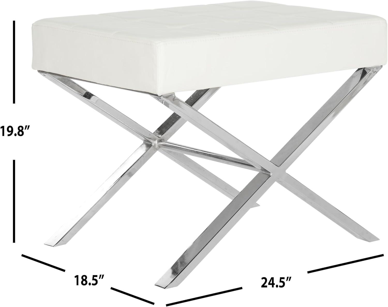 Ivy Bronx Halewood Faux Leather Ottoman