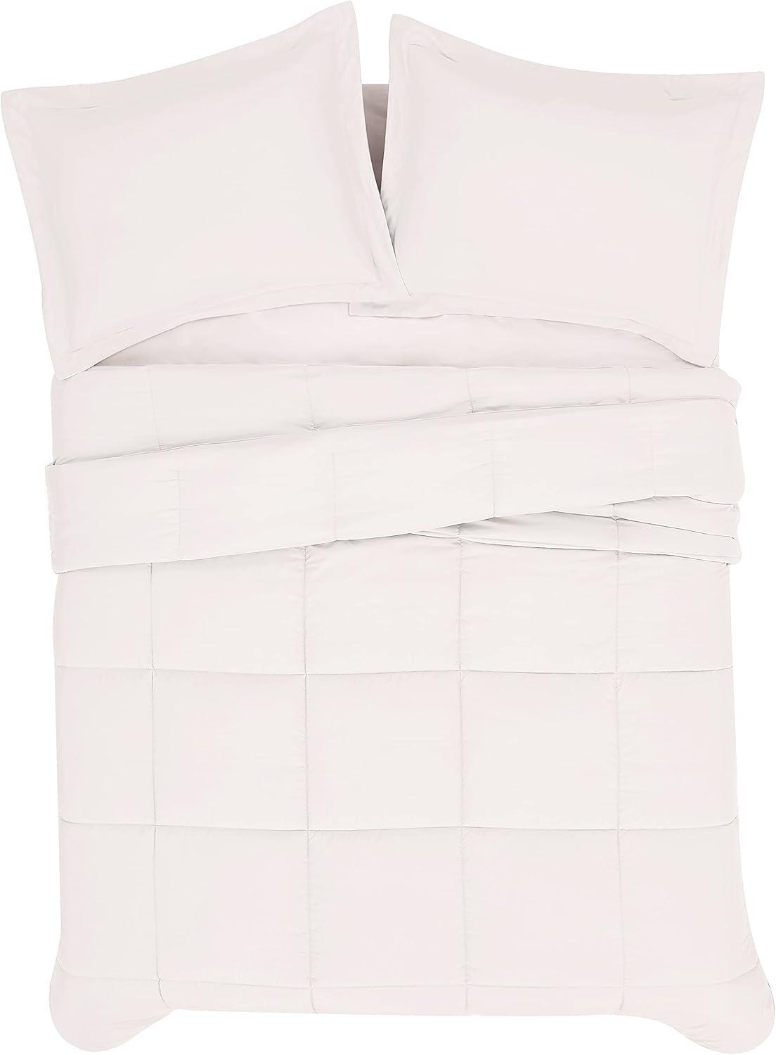 Garment Wash Solid Quilt Set - London Fog