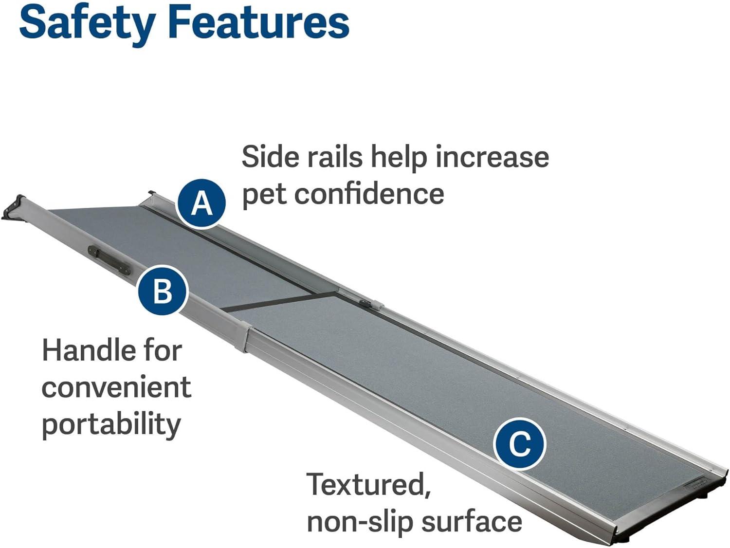 PetSafe Deluxe Telescoping Pet Ramp for Dogs and Cats, Portable, Leightweight, X-Large, 47 in. - 87 in.