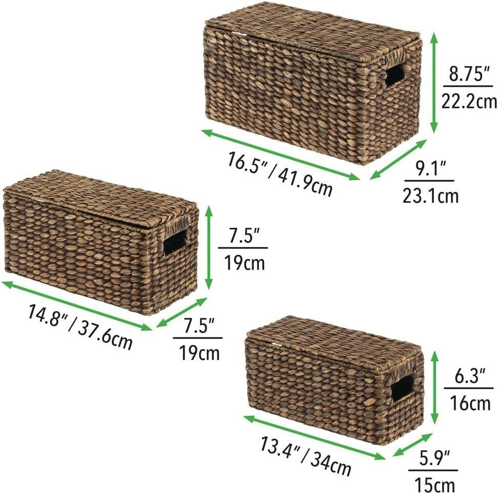 Home Wicker Bin Set