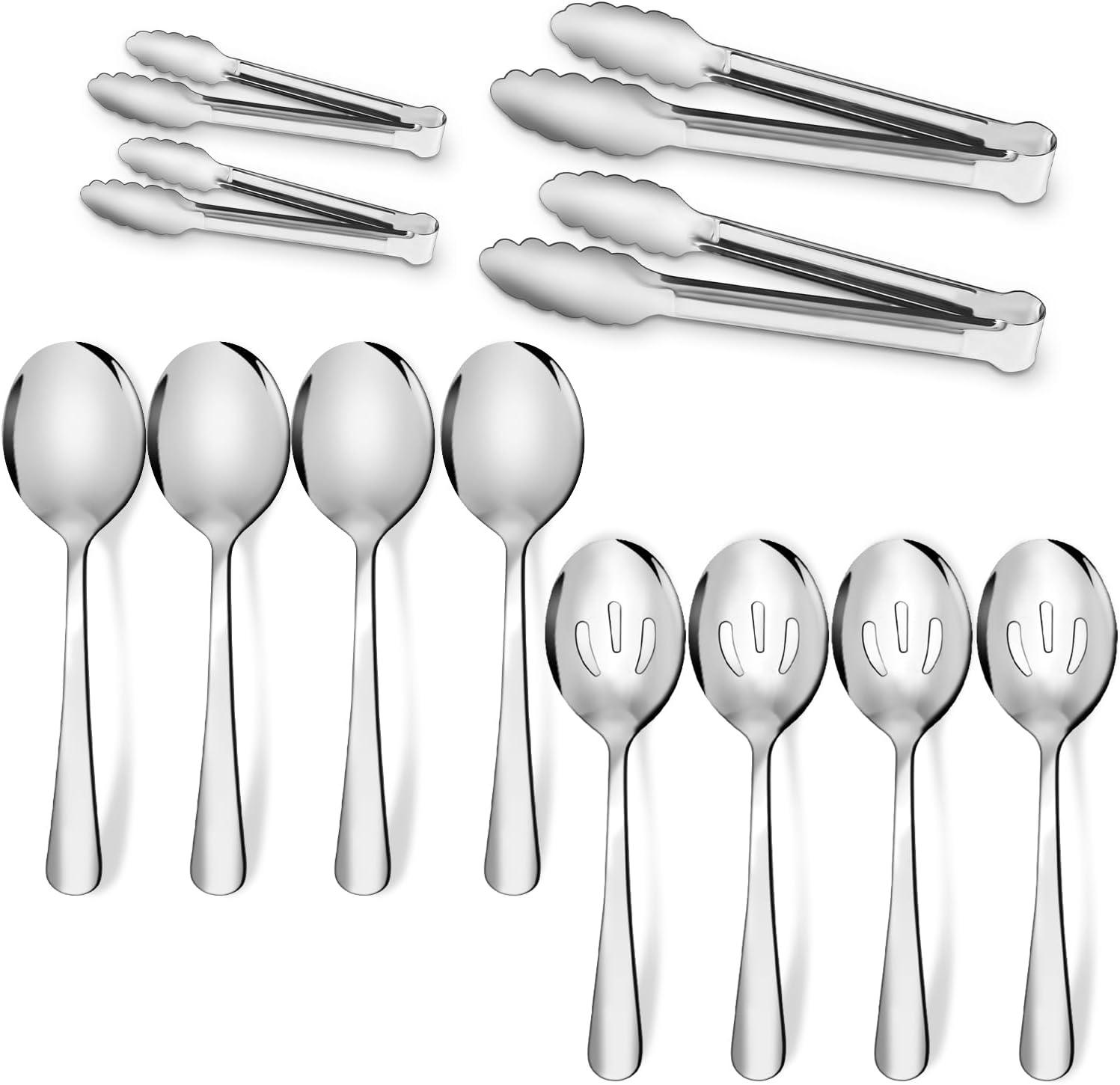 Stock Preferred 12-piece Stainless Steel Serving Utensil Set