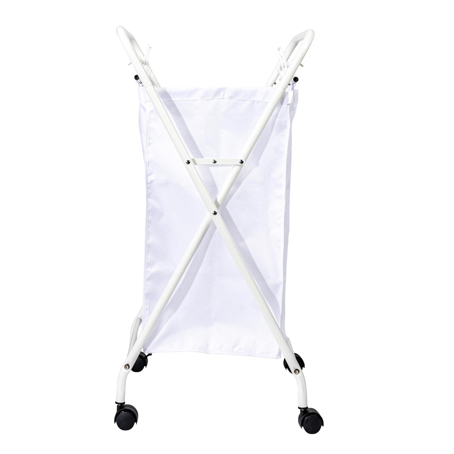 Household Essentials Rolling Laundry Hamper with Handles