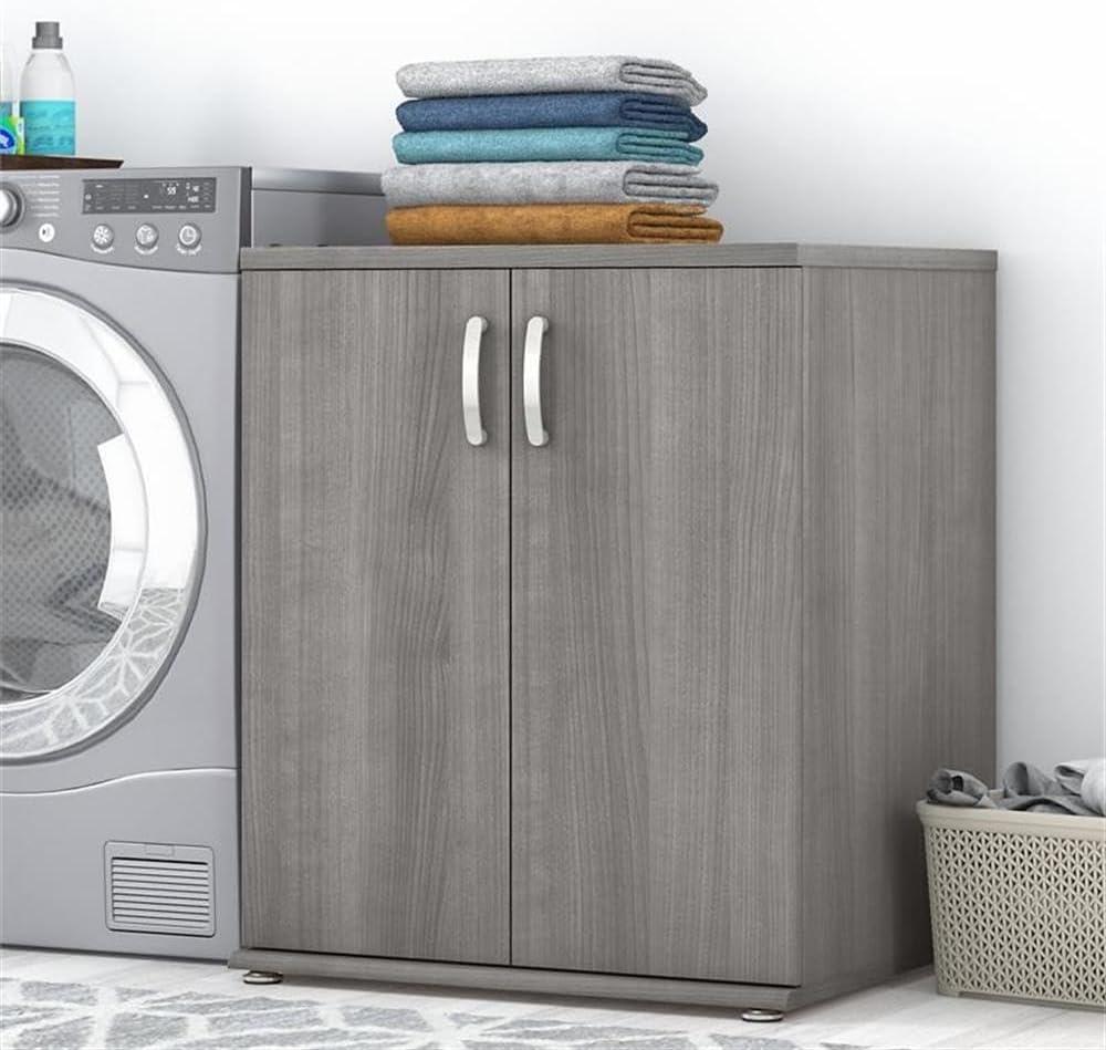 Bush Business Furniture Universal Laundry Room Storage Cabinet with Doors and Shelves