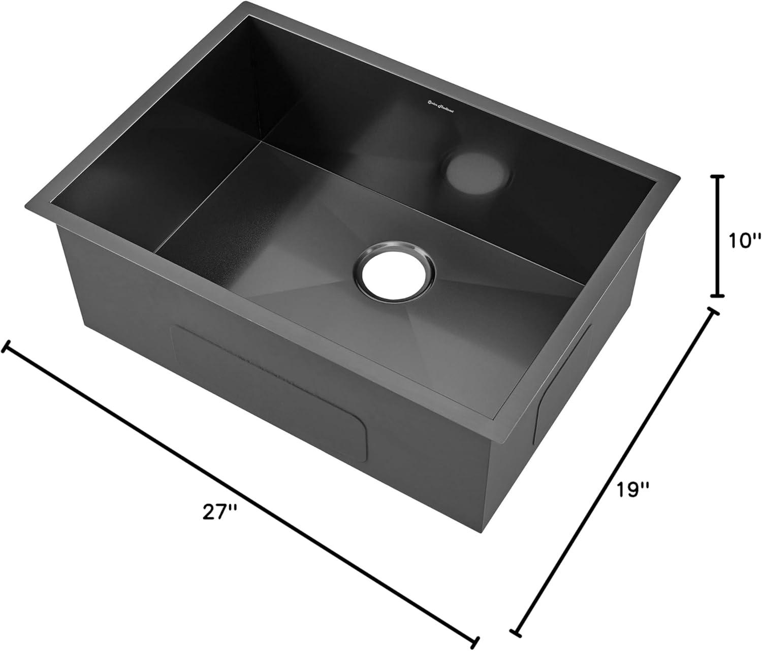 Tourner 27 x 19 Stainless Steel, Single Basin, Undermount Kitchen Sink