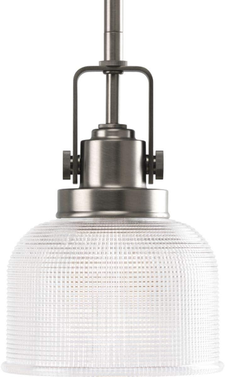 Progress Lighting, Archie Collection, 1-Light Mini-Pendant, Polished Chrome, Prismatic Glass Shade