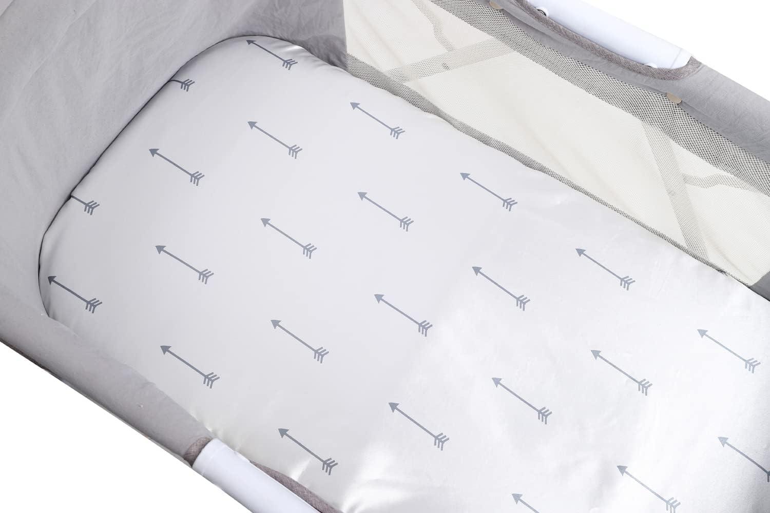 Ely's & Co. Baby Fitted Bassinet Sheet 100% Combed Jersey Cotton for Baby Boy 2 Pack