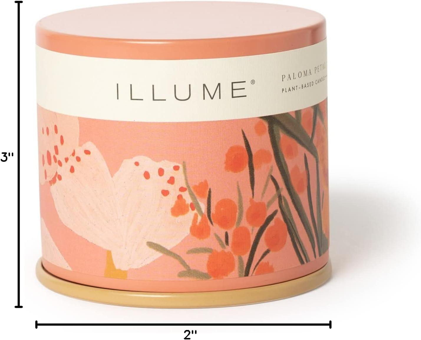 ILLUME Beautifully Done Baltic Glass Candle, Paloma Petal