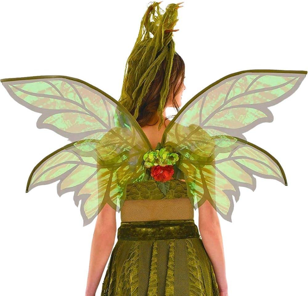 Woodland Fairy Wings - 32" x 38.37" | Polyester | Green | 1 Pc.