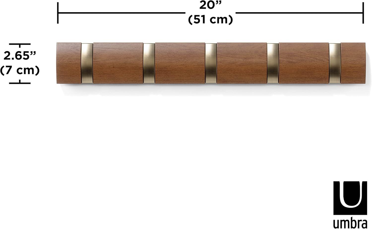 Flip 5 - Hook Solid Wood Coat Rack