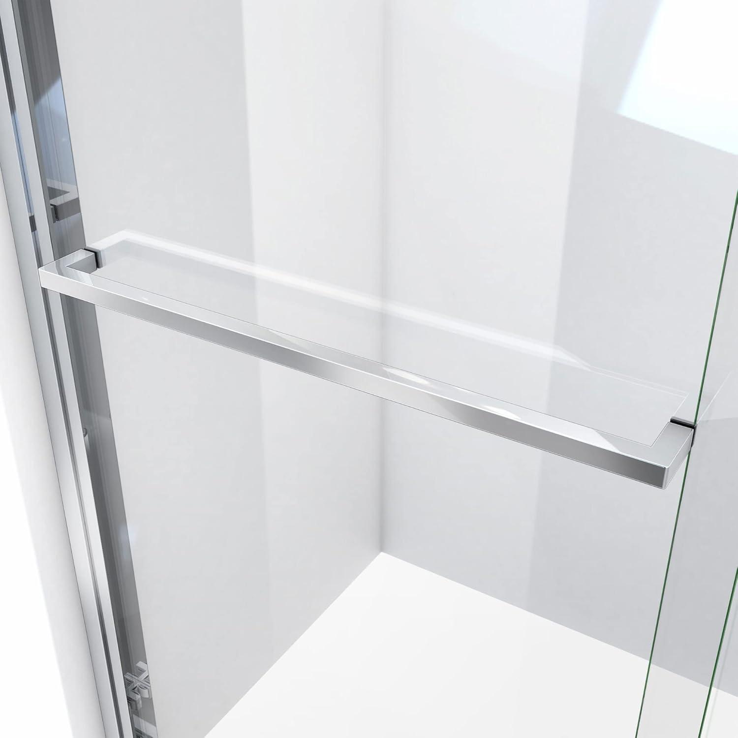 Duet Plus 55-59" Chrome Semi-Frameless Sliding Tub Door