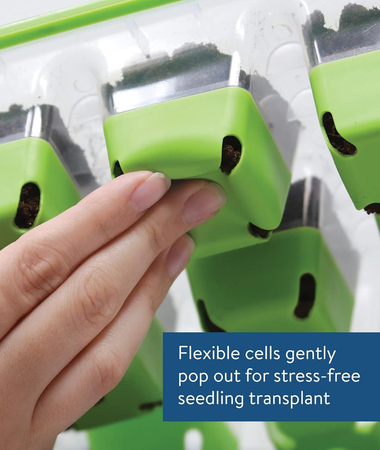 Burpee SuperSeed 16 XL Cell Seed Starting Tray - Reusable and Dishwasher Safe - Growing Tray for Seedlings and Plant Germination