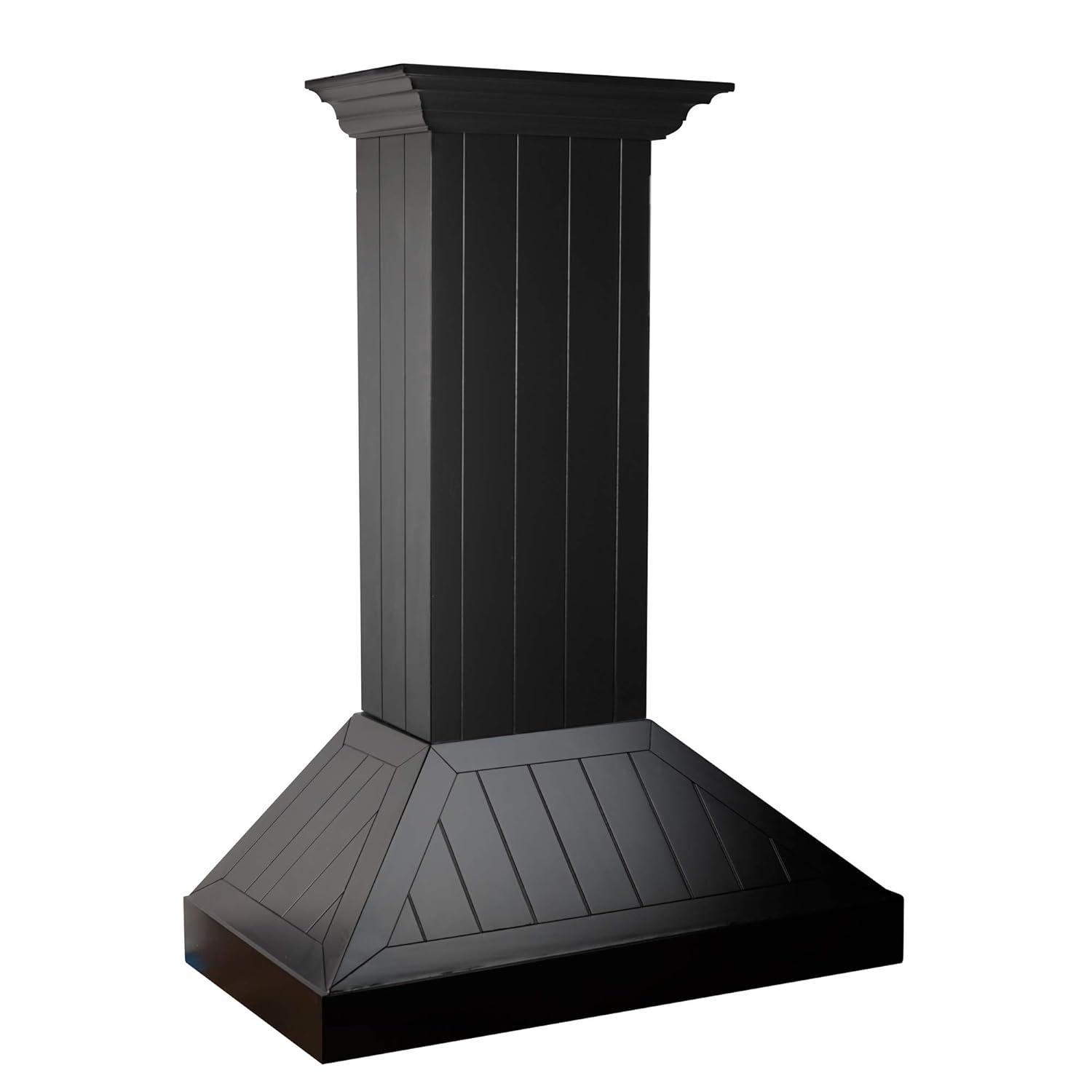 ZLINE 36 in. Wooden Convertible Vent Wall Mount Range Hood in Rustic Light Finish - Includes Motor (KPLL-36)