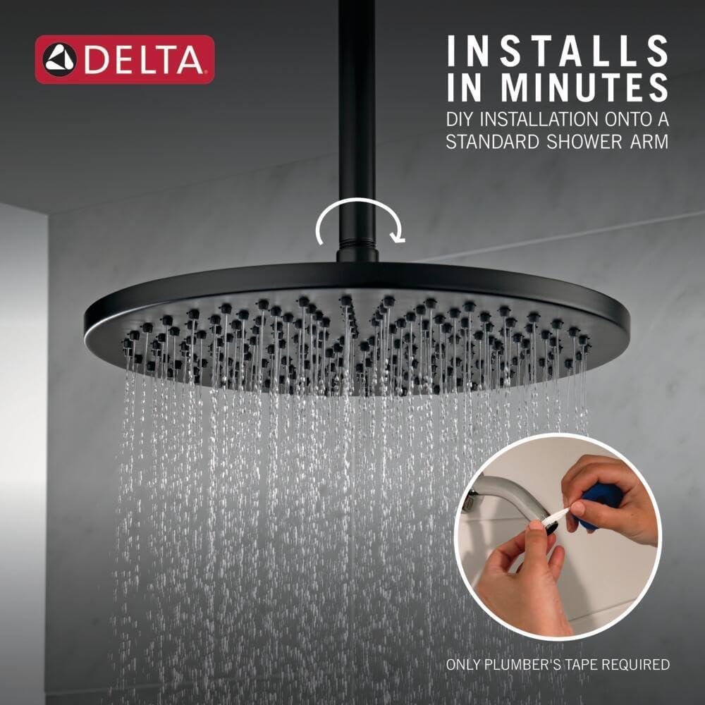 Single-Setting Rain Adjustable Shower Head