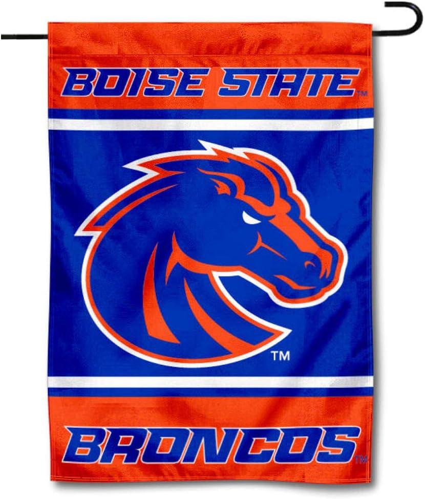 Boise State Broncos Blue and Orange Polyester Garden Flag