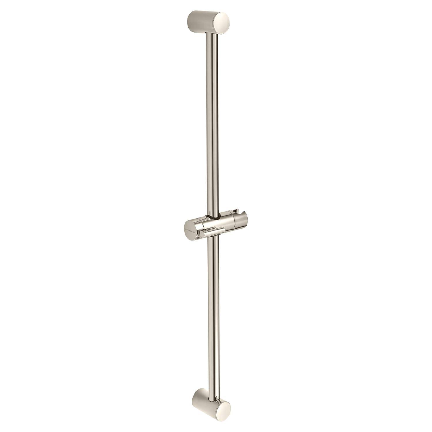 American Standard 1660730.013 Round Handheld Shower Head Slide Bar 30 inch, Polished Nickel