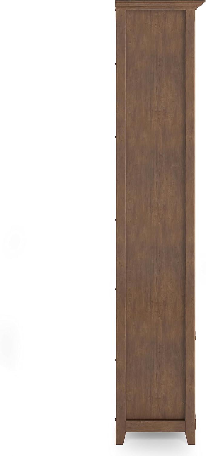 Simpli Home Amherst 30"W Solid Wood 5 Shelf Bookcase with Adjustable Shelves & Reviews | Wayfair