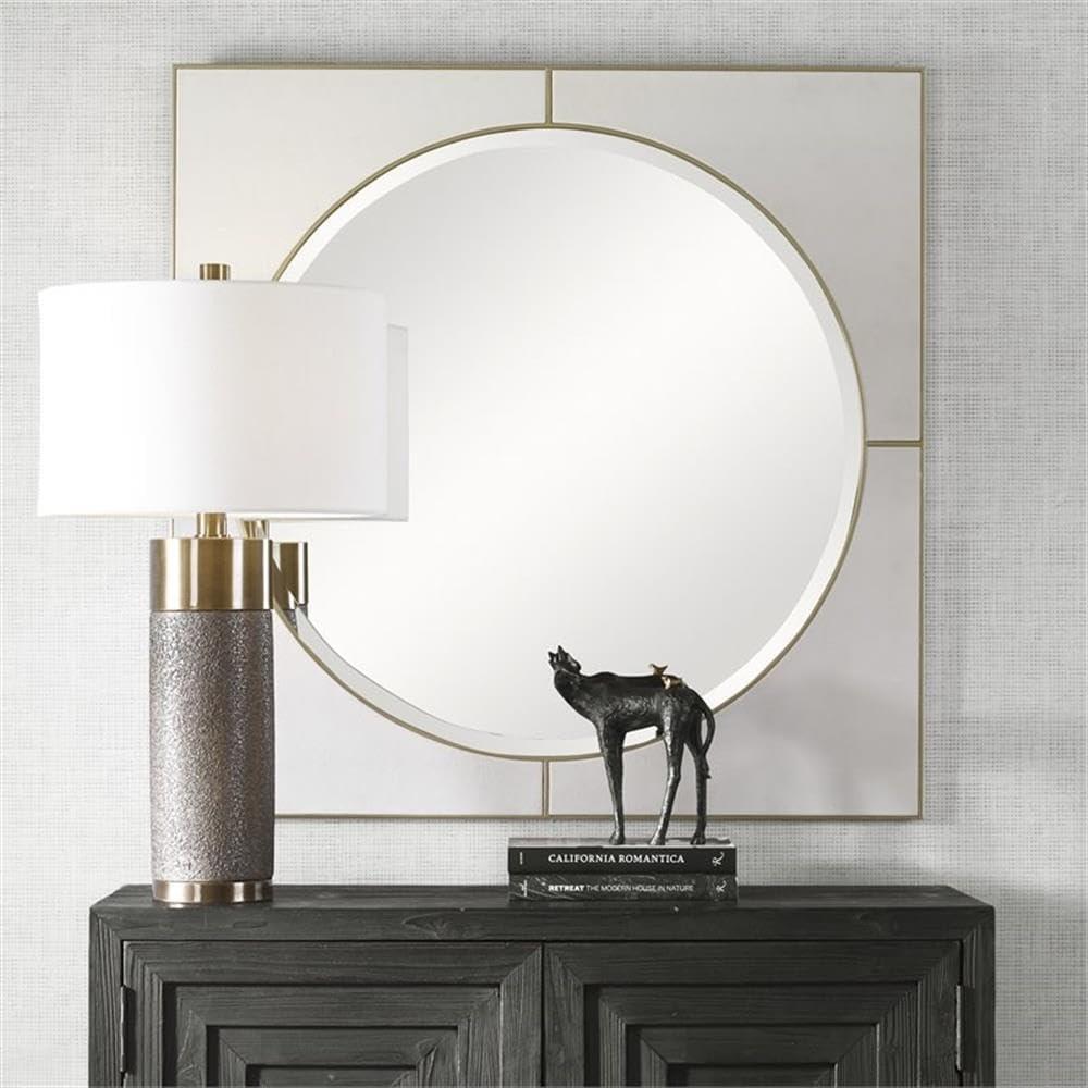 Uttermost Cyprus White Square Mirror