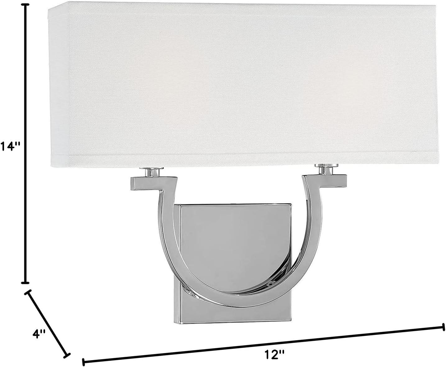 Willa Arlo™ Interiors Carlisle 2 - Light Dimmable Armed Sconce in Polished Nickel