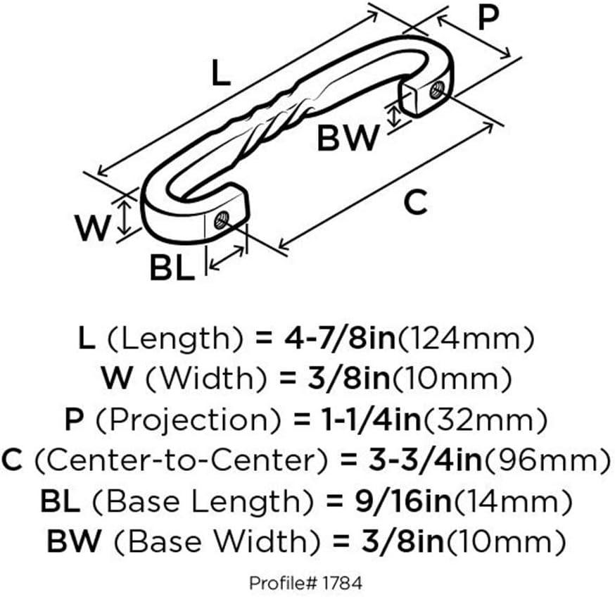 Inspirations 3 3/4" Center to Center Arch Pull