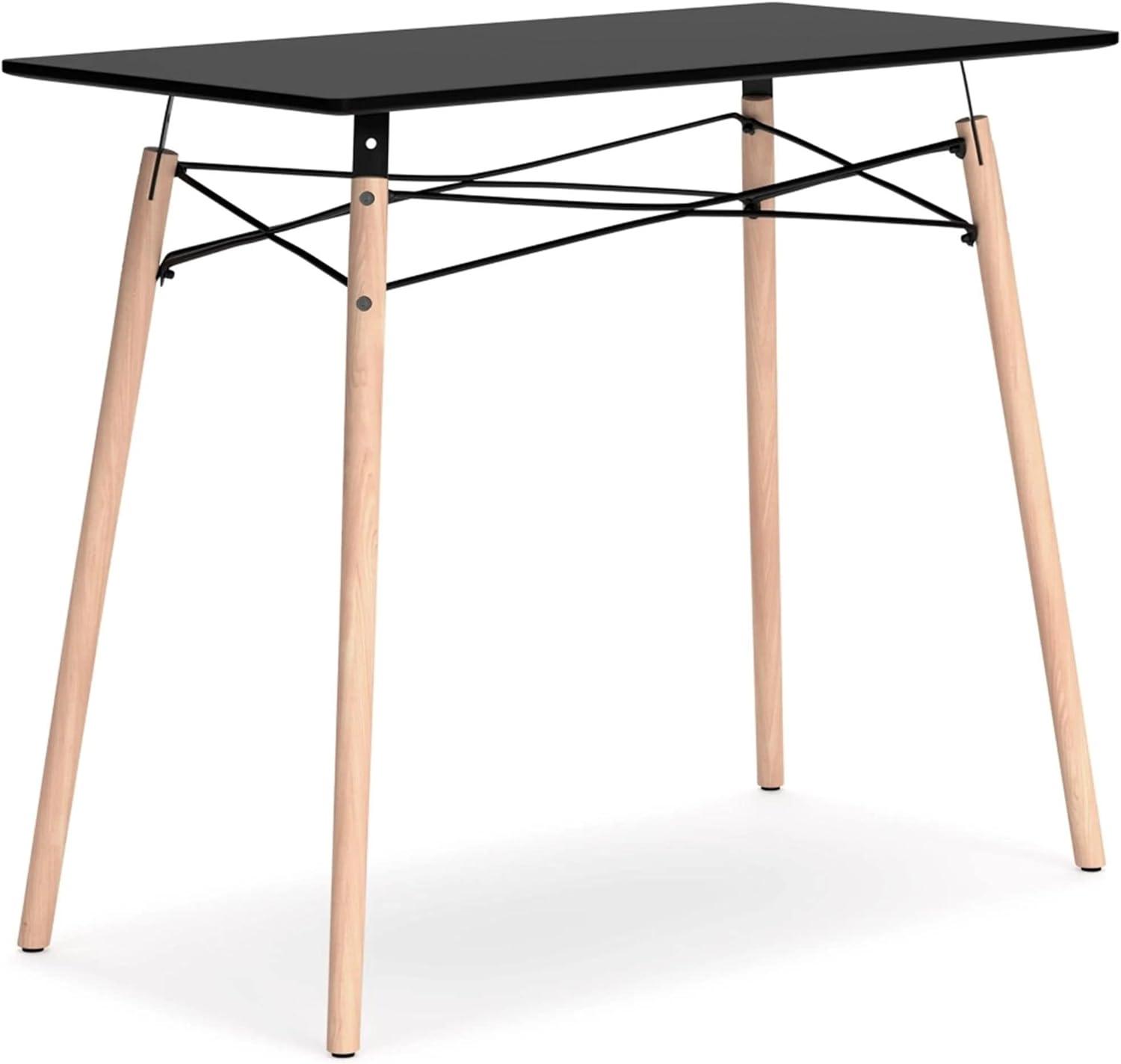 Signature Design by Ashley Contemporary Jaspeni Home Office Desk, Black/Natural