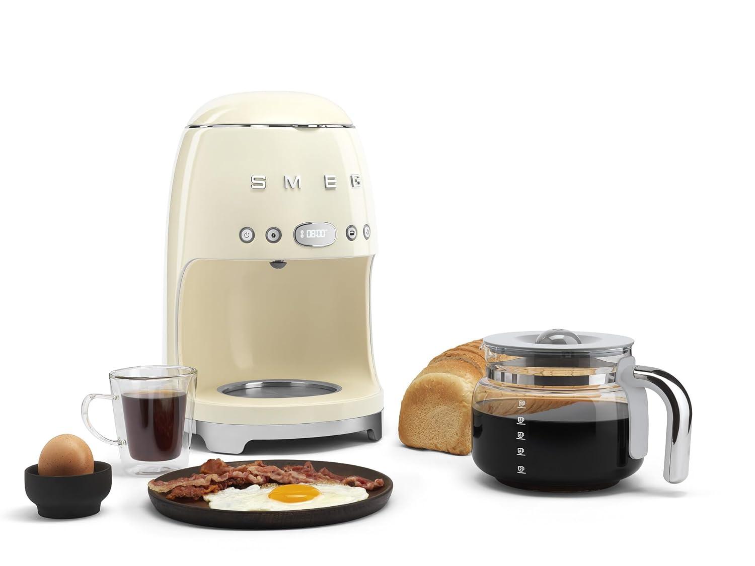 SMEG Cream Retro Drip Coffee Maker