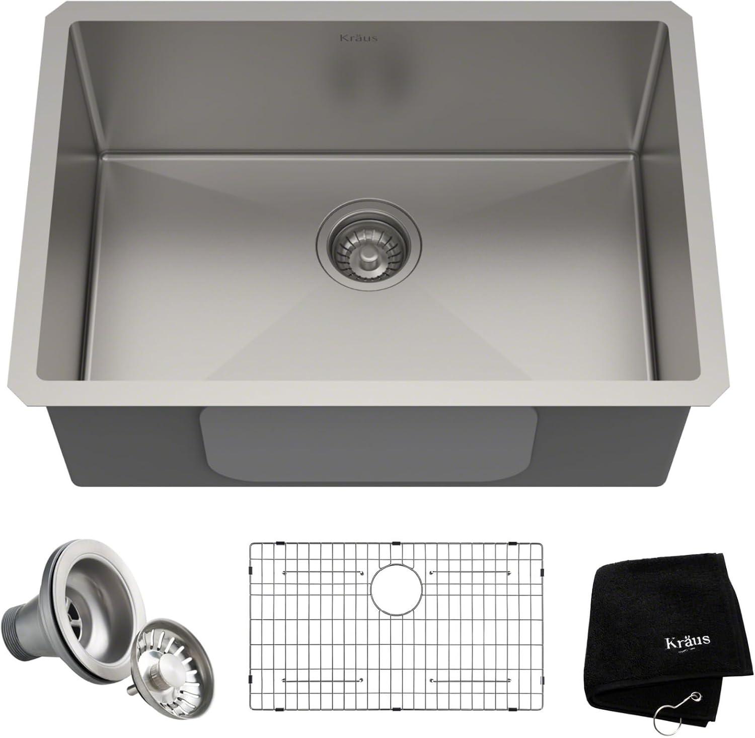 KRAUS Standart PRO™ Undermount 16 Gauge Stainless Steel Kitchen Sink
