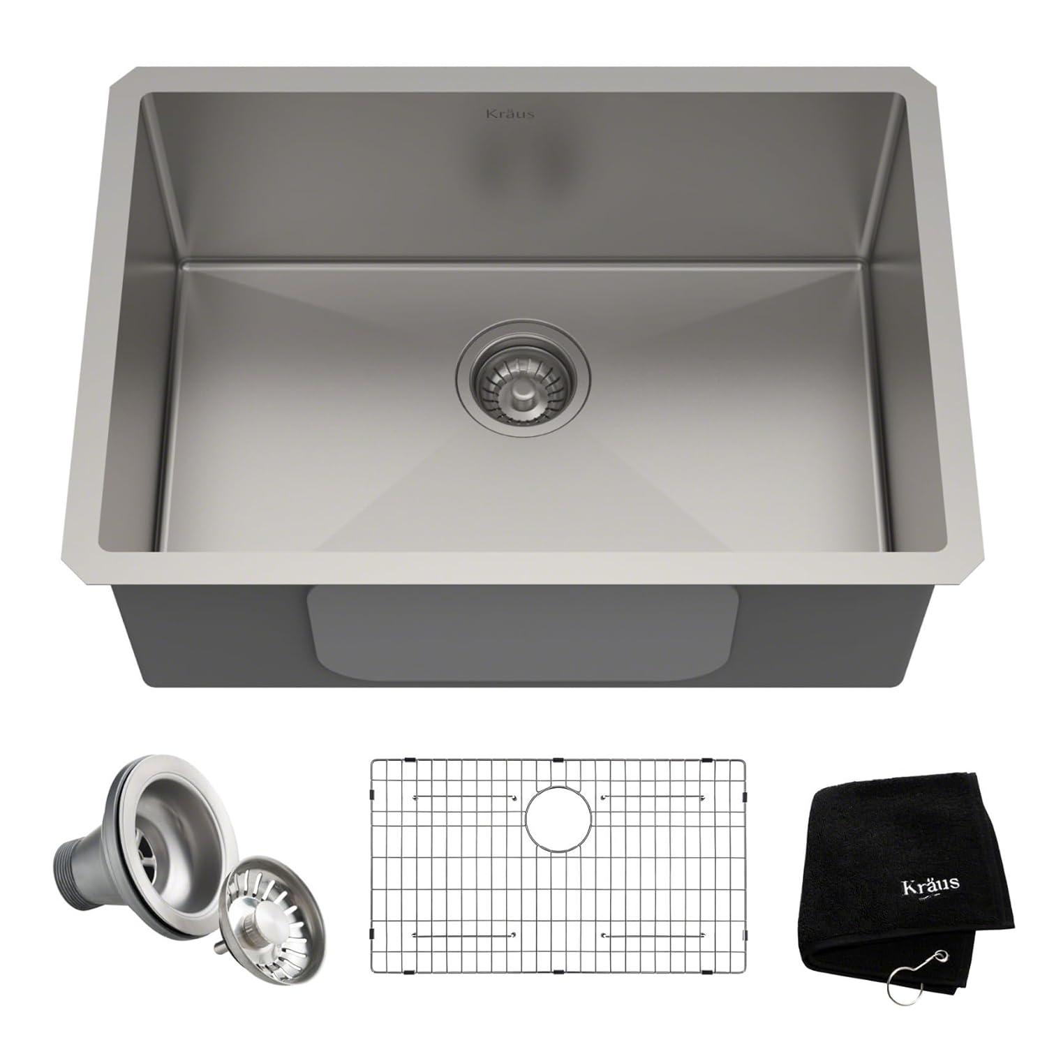 KRAUS Standart PRO™ Undermount 16 Gauge Stainless Steel Kitchen Sink