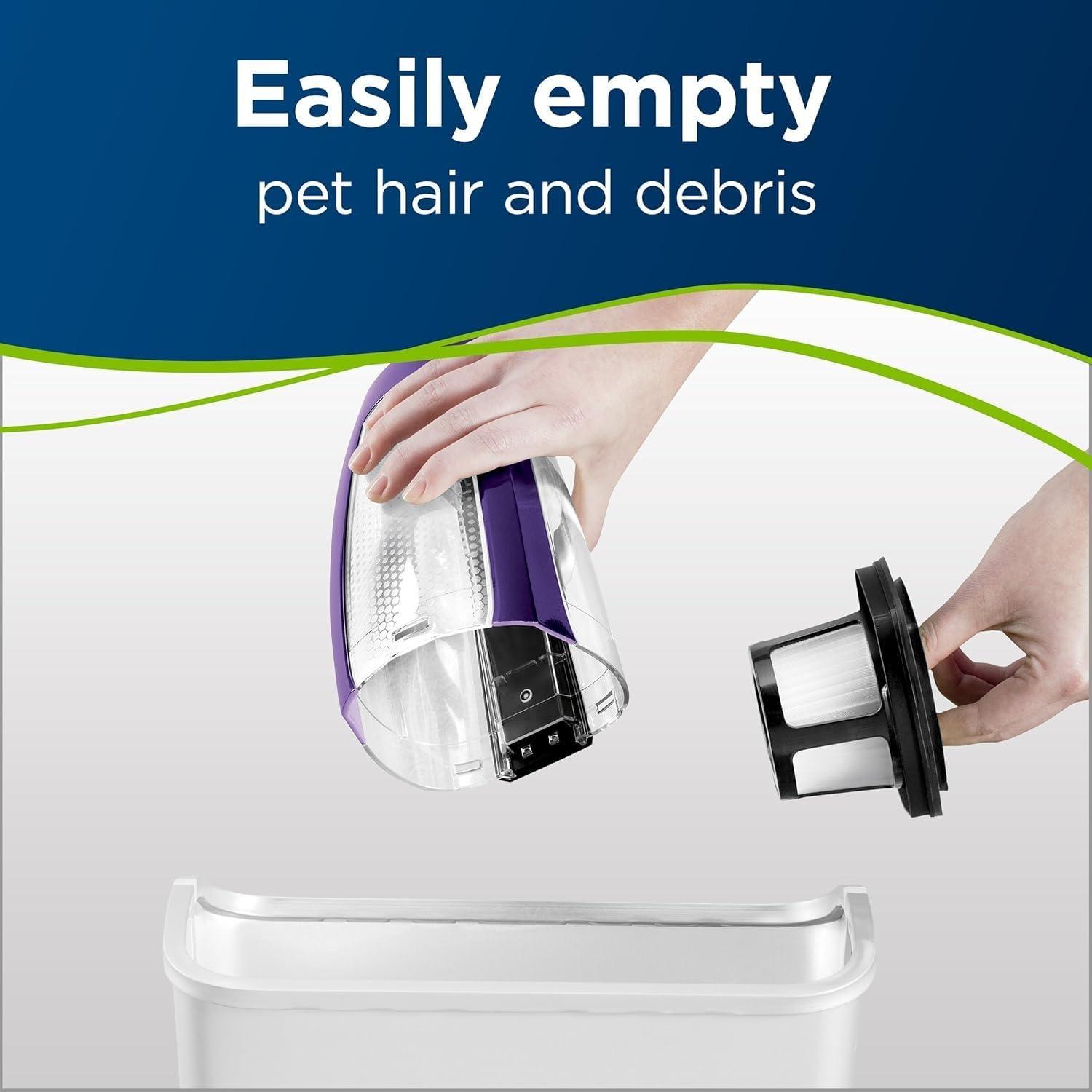 BISSELL Lithium Ion Bagless Handheld Vacuum, Purple, 2390