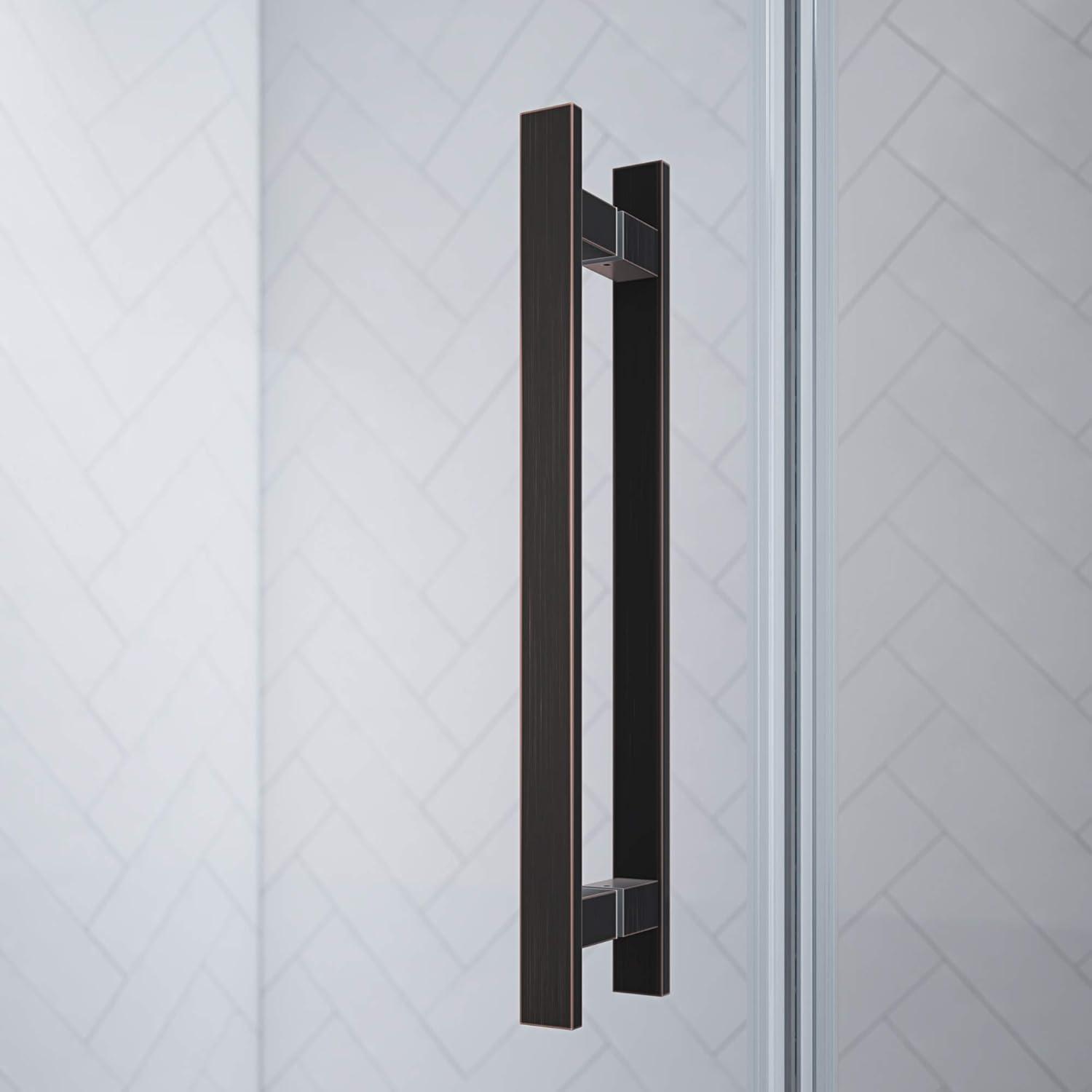 Endless Pasadena 62" W x 72" H Alcove Frameless Shower Kit, Door, Panel, Shelves